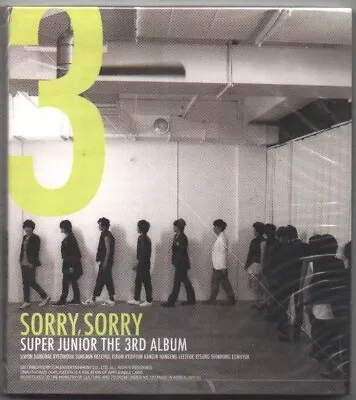 Super Junior  Vol. 3 3rd Album  Sorry Sorry Version A 2009 KOREA CD SEALED • $21.98