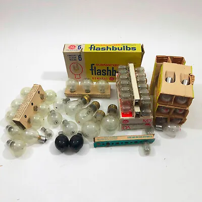 Lot Of 61 Assorted Vintage Unfired Flash Bulbs M3 #5 Screwbase AS IS • $28.99