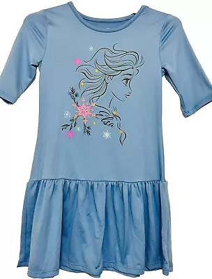 Disney Princess Frozen Girl’s  Dress Elsa Blue  Size 6/6X • $7