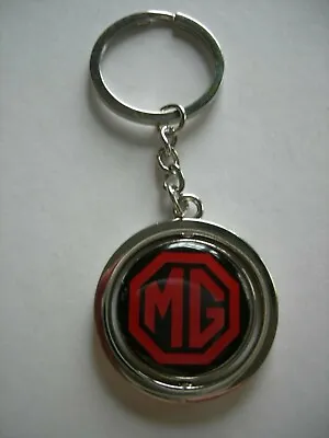 Mga Mgb Midget Tc Td Tf Mg  Metal Key Fob Key Ring Keyring Key Chain Black/red • $14.95