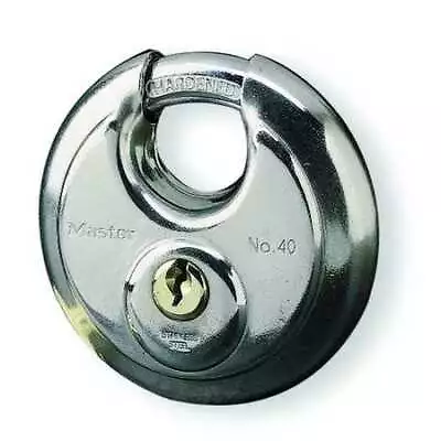 Master Lock 40Kad Padlock Keyed Alike Partially Hidden Shackle Disc • $21.18