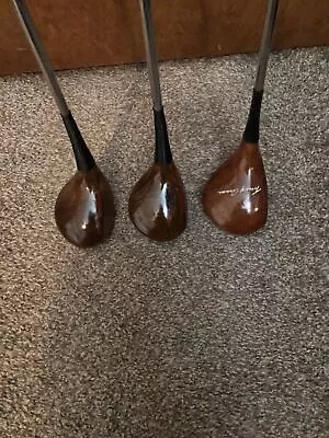 Vintage 1950's MacGregor Tommy Armour Set Of Oil Hardened Woods Driver 3 4 • $69.08