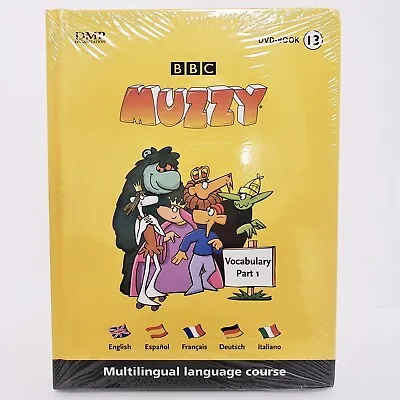 Muzzy BBC Multilingual Language Course For Children Book And DVD Book 13 Vocab 1 • $10