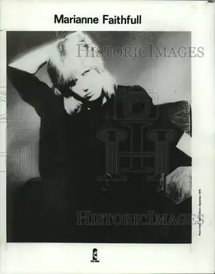 1979 Press Photo Singer Marianne Faithfull - Nop26009 • $19.99