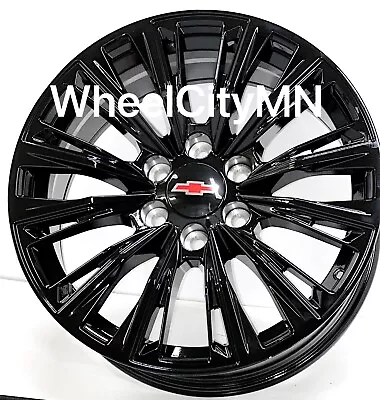 22  Gloss Black OE Replica 84638161 Wheels Fits 2023 Chevy Silverado ZR2 6x5.5 • $1299.99