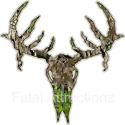 Tan Camo Deer Skull S3 Vinyl Sticker Decal Hunting Buck Bow Archery Monster • $24.99