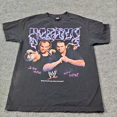 Vintage WWE Hardy Boyz Matt & Jeff Hardy T Shirt Mens Size M Lightning Thunder • $88.88