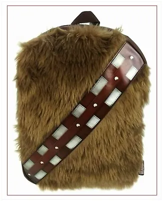 £9.89 • Buy Official STAR WARS Chewbacca Plush Backpack School Bag Boys Kids Rucksack BNWT