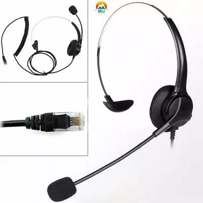 1Pcs Noise Cancelling Headphone Microphone Headset  Call Centre Office Telephone • £11.75