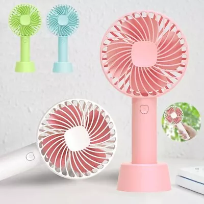 Portable Rechargeable Fan Mini Handy Fan Pocket Size Air Cooler USB W/ Battery • $7.19