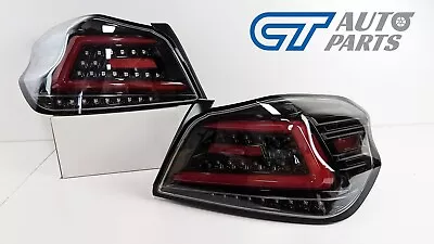 V4 Gloss Black LED Dynamic Tail Lights For 2015-2021 Subaru WRX STI VA Taillight • $385.40