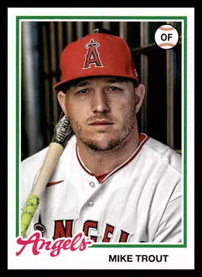 2022 Topps Archives Mike Trout  1978 Topps Design 150 Los Angeles Angels • $1.99