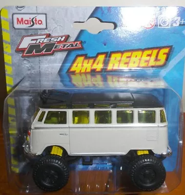 Maisto Volkswagen VW Kombi Samba Bus 4 X 4 Rebels Diecast Combi Rare New On Card • $35