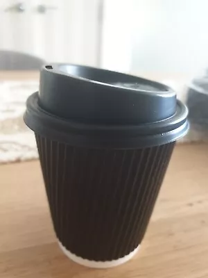 J. Burrows Disposable Coffee Cups Including Lids Healthy Paper Takeaway 8OZ • $20