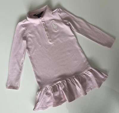 £4 • Buy Girls Ralph Lauren Pink Polo Dress Size 5 Years
