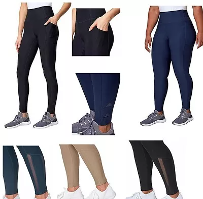 Mondetta Women's High Rise Active Leggings Mesh Detail Side Pockets C25 • $18.99