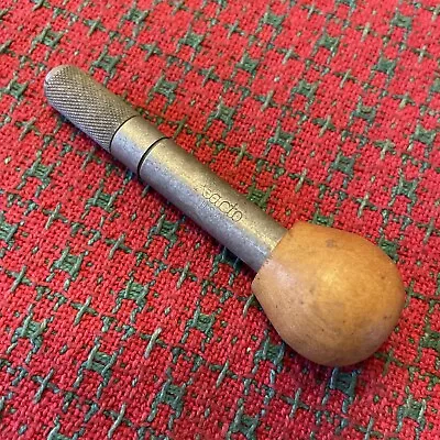 VINTAGE X-ACTO KNIFE Wood Working Carving TOOL Wood Handle Early 🇺🇸 • $10.99