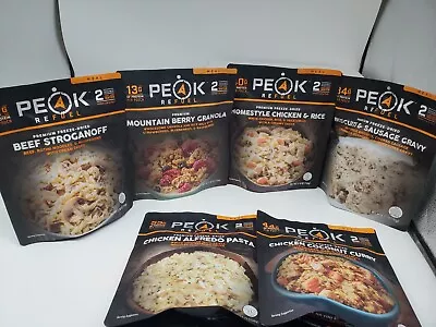 Peak Refuel Premium Freeze-dried Food 6-pack Assorted Like Mountain House • $74.95