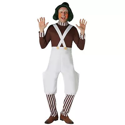 Willy Wonka & The Chocolate Factory Mens Oompa Loompa Costume (BN5188) • $66.83