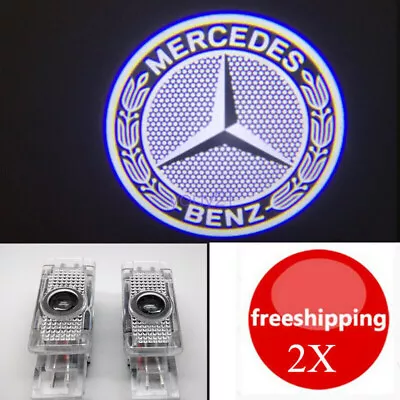 2x Ghost LED Door Step Courtesy Laser Light For Mercedes Benz C W203 01-2007 SLK • $16.95