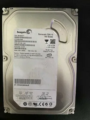 SEAGATE Barracuda 7200.10 ST3160815AS 3.5' 160GB 7200rpm Hard Disk Drive HDD • £8.79