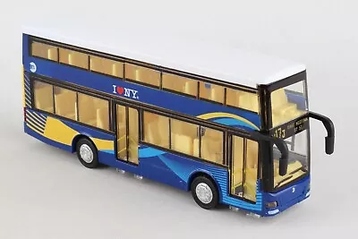 7.5 Inch MTA New York City Double Decker Bus 1/64 Scale Model • $34.99
