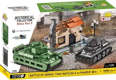 Cobi 2284 - World War II - Panzer 38 (T) & Matilda 1015 Pcs • $110.35