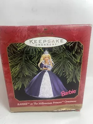 New Hallmark 1999 Barbie As The Millenium Princess Christmas Keepsake Ornament • $6.99