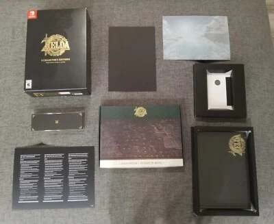 $77 • Buy Legend Of Zelda Tears Of The Kingdom Collector’s Box, Art Book, Pins, Poster.