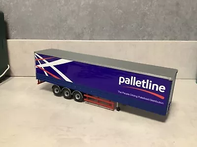 Corgi Model Truck 1:50 Scale - CODE 3 PALLETLINE CURTAINSIDE TRAILER • £18.99