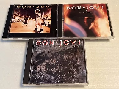 Bon Jovi 1984 S/t 7800 Degree Fahrenheit Slippery When Wet Mercury Atomic Cd Lot • $35