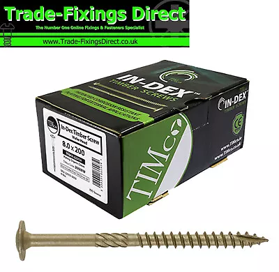 Wafer Head Landscape Wood Timber Fix Screws Sleeper Decking Index Joining • £4.75