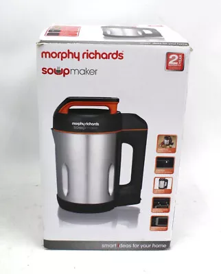 £14.99 • Buy MORPHY RICHARDS 501022 1000W 1.6L Soup Maker In Silver/Black -M22