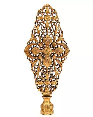 Vintage Gold Tone French Filigree Ornate Lamp Finial 6 H • $24.99