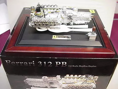 Ferrari Metal 312 Pb V-12 Engine & Transmission  Huge 1/6 W/sound Gmp Unbelievab • $599.99