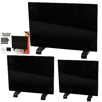 £59.99 • Buy Panel Heater Portable Black Radiator Slimline Heating Wall Mounted Free Standing