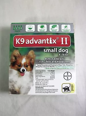 K-9 Advantix Ll Bayer 1 Pack 4 Does Small Dogs 4-10 Lbs • $30