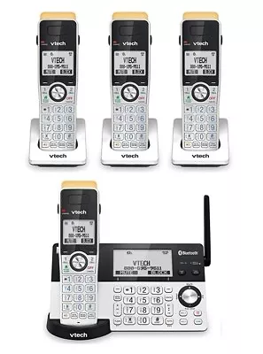 Cordless Phone System 4 Handsets Long Range Bluetooth Call Block VTech IS8151-4 • $69.85