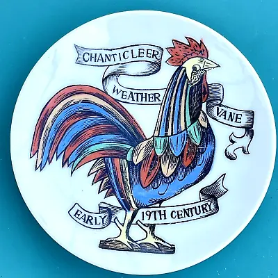 Rooster Weather Vane Coaster Trinket Dish Chanticleer Cock Fornasetti Style • $19.99