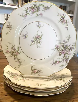 Vintage Theodore Haviland New York Rosalinde Set Of 4 Dinner Plates Made In Usa • $84.95