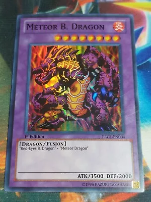 1st Ed Meteor B. Dragon PRC1-EN004 Super Rare Yugioh Card Heavy Play • $1.99