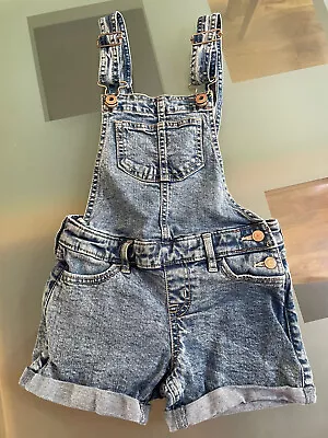 £0.99 • Buy Abercrombie Girls Denim Dungarees Age 5-6