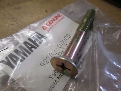 NOS Yamaha OEM Track Suspension Flat Head Screw 1980 SR540 SRX440 92702-08060 • $9.99