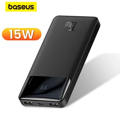 $39.99 • Buy Baseus 15W Power Bank 20000mAh External Battery Fast Charging Portable Charger