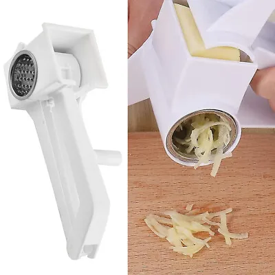 Kitchen Cheese Vegetable Grater Hand Held Rotary Shredder Cutter Tool • £3.39