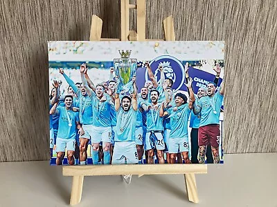 Manchester City Premier League Champions 2023 A4 Size Art Print Gift Souvenir • £4.99