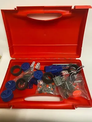 Meccano 600g+ Bundle Some Sealed Inc Wheels & Motor '95 GWO In Red Carry Case GC • £15.99