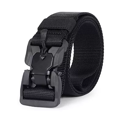 Tactical Belt Quick Release Magnetic Buckle Military Belt Soft Real Nylon Sports • $12.99