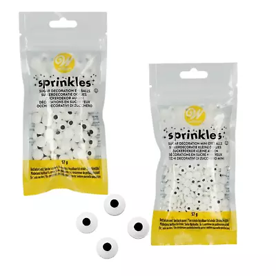 Wilton Candy Eyeballs Mini Standard Large Edible Eyes For Cake Decoration 57g • £4.17