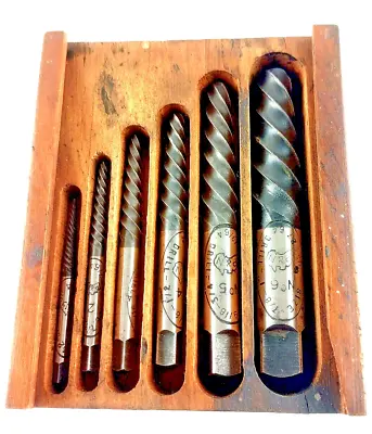 Patience & Nicholson Tools Screw Extractors Set No. 15A - Vintage - Timber Case • $145